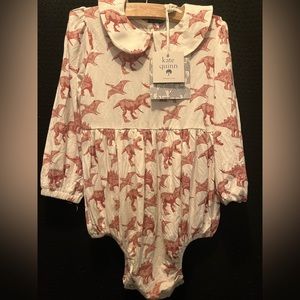 2/$35 NWT Dino Kate Quinn Romper/Bubble size 18-24 months